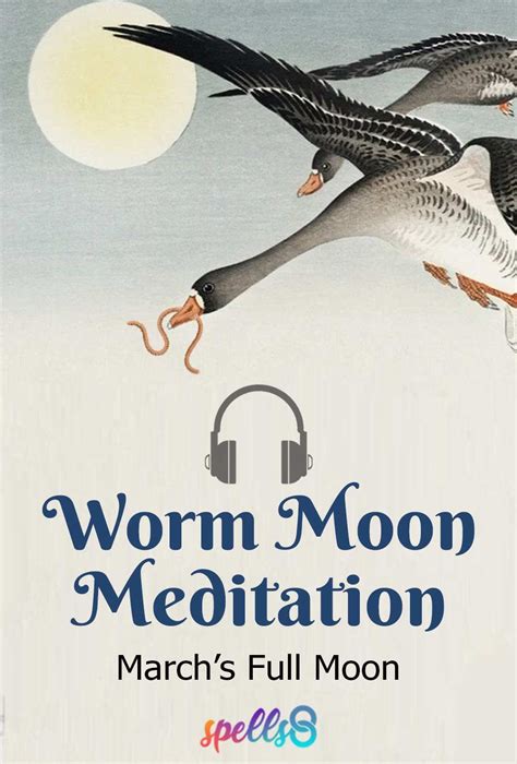 Full Worm Moon Meditation (March) | Moon activities, Full moon ...