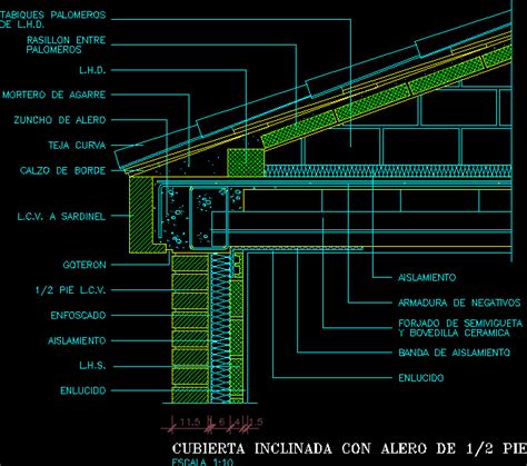 Detail Flat Roof DWG Detail for AutoCAD • Designs CAD