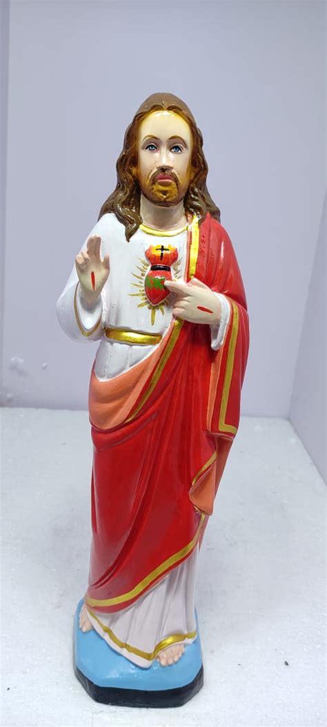 1.5 Feet Sacred Heart Jesus Statue - la corona del rosario Christian ...