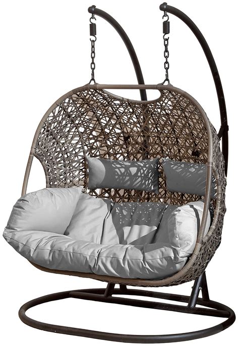 Buy SunTime Brampton Luxury Rattan Wicker Outdoor Hanging Cocoon Egg ...