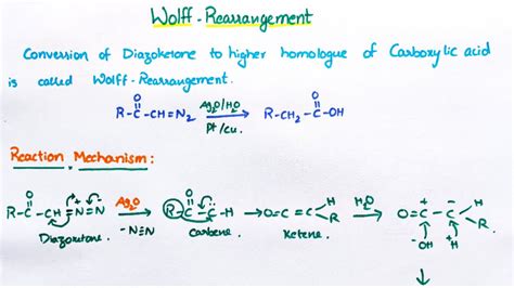 Wolff Rearrangement; tricks to solve all questions on this reaction mechanism#CSIR#NET#JRF - YouTube