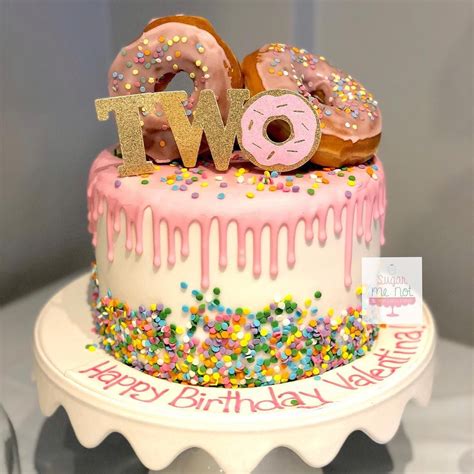 TWO sweet! Donut theme cake! #sugarmenot #sugarmenotcakes #miamicakes #miamiparty #miamisweets # ...