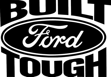 Built Ford Tough Decal