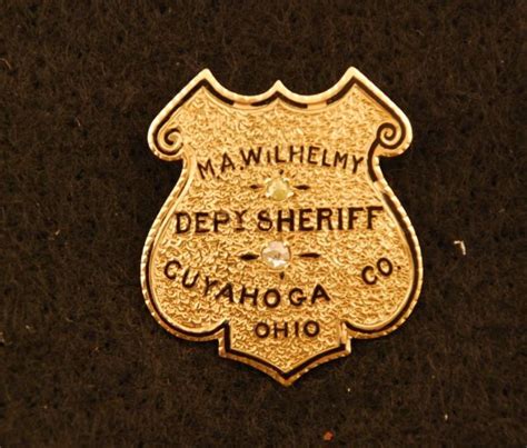 14kt Gold Cuyahoga County Ohio Sheriff's Badge