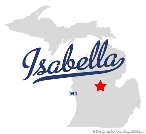 Map of Isabella, MI, Michigan