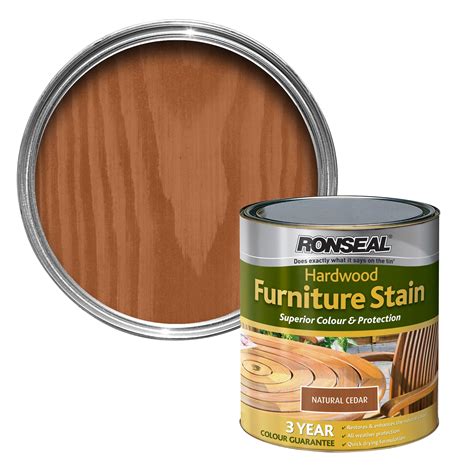 Ronseal Hardwood Natural cedar Furniture Wood stain, 0.75L | Departments | DIY at B&Q