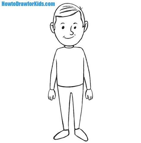 How to Draw a Man for Kids | How to Draw for Kids