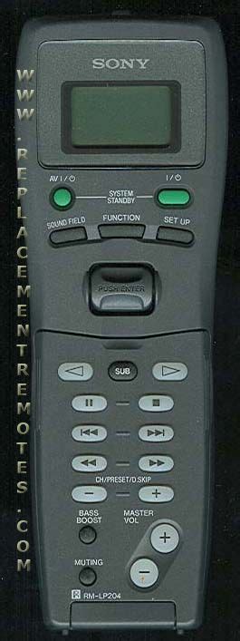 Buy SONY RM-LP204 RMLP204 -141887511 Audio/Video Receiver Remote Control