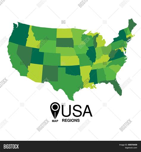 United States Green Vector & Photo (Free Trial) | Bigstock