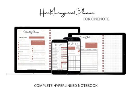 Home Management Onenote Notebook With Hyperlinks Onenote - Etsy