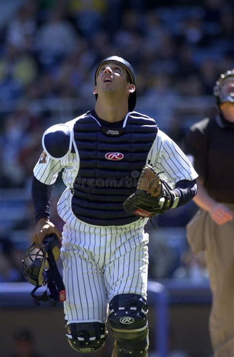 Jorge Posada New York Yankees Editorial Image - Image of catching ...