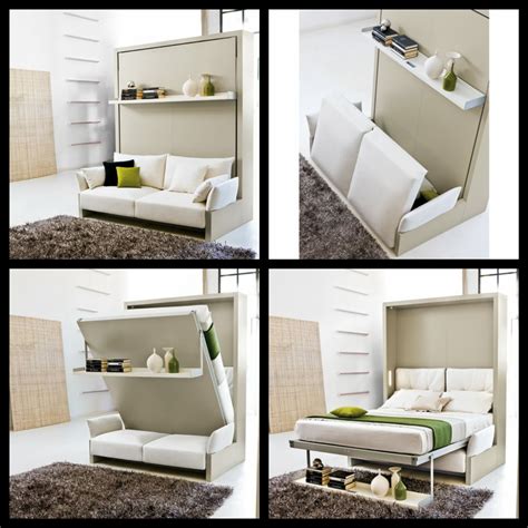 Murphy Bed Ikea, Murphy Bed Plans, One Room Flat, Ikea Apartments, Modern Murphy Beds, Wall Bed ...