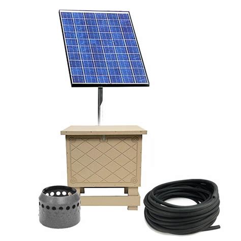 Solar Pond Aeration System with Battery Backup - Up to 1 Acre | Pond Products Canada ...