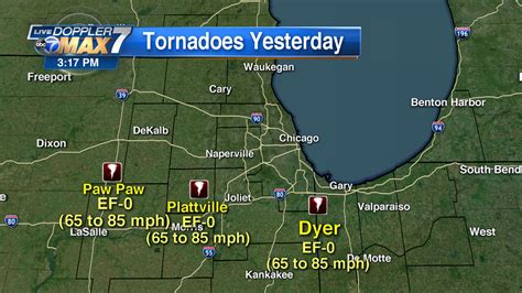 3 EF-0 tornadoes touched down in Chicago area Monday, NWS says; Cleanup ...