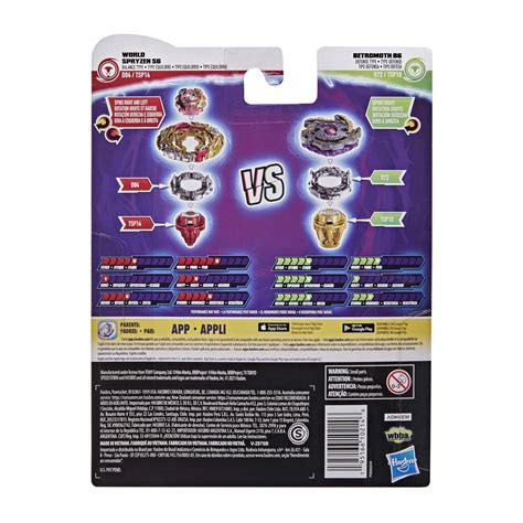 BEYBLADE Burst Surge Speedstorm World Spryzen S6 and Betromoth B6 Spinning Top Dual Pack -- 2 ...