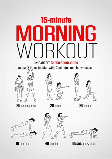 Morning Workout | Morning workout, Short workouts, Bodyweight workout