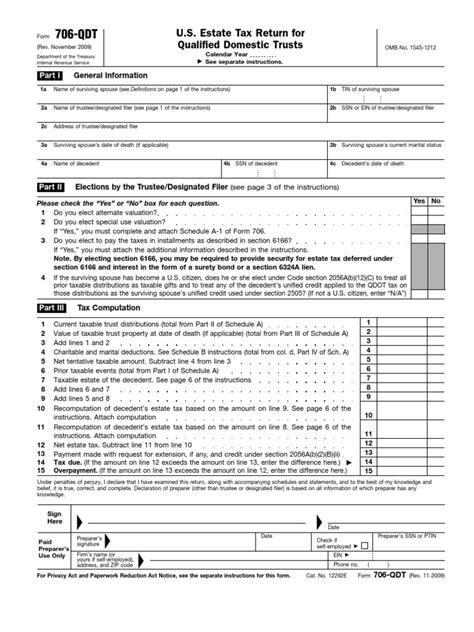 IRS Publication Form 706 | Estate Tax In The United States | Trust Law