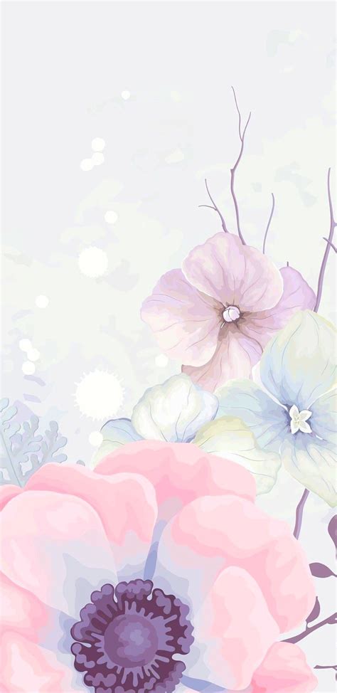 Download HD Flower Flowers Pastel Watercolor Floral Wallpaper Gerbera Transparent PNG Image ...