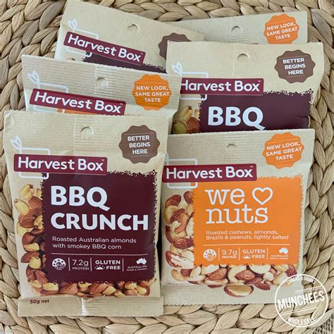 Harvest Box BBQ Crunch 10x50g - Munchees Wholesale