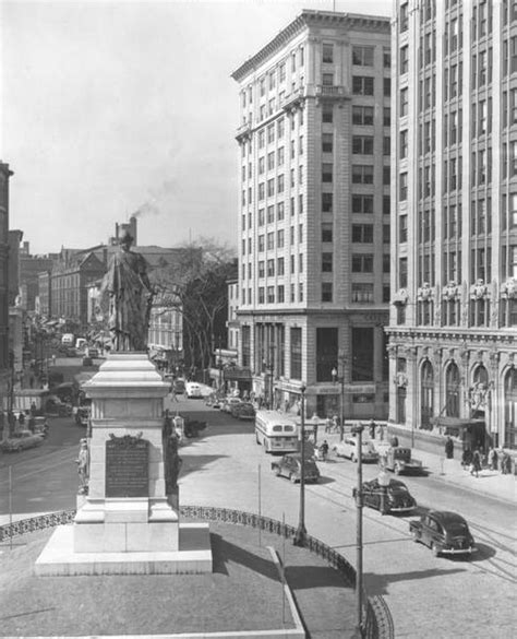 Portland Maine History 1786 To Present Blog: Monument Square, Portland Maine, around 1950.