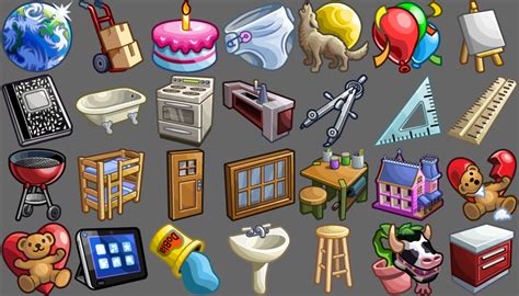 Icons designed for The Sims 2 for the Console and Sims 2 Castaway. By ...