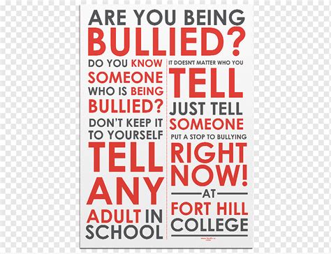 Poster Bullying Sekolah Bullying Sekolah UK, school, teks, poster, spanduk png | PNGWing