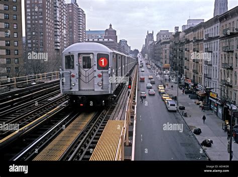 Subway line 1 at 125th street and Broadway station in New York Stock Photo - Alamy