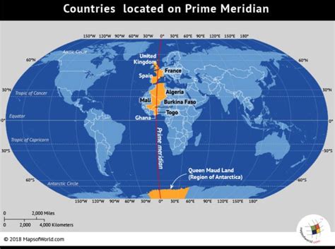 What countries lie on the Prime Meridian? - Answers