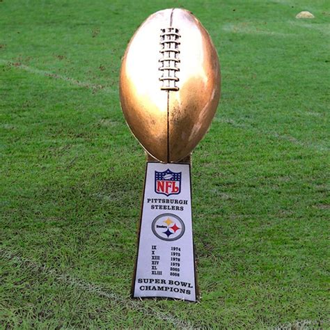 Pittsburgh Steelers Super Bowl Championship Trophy (Golden tone) - Mik Store