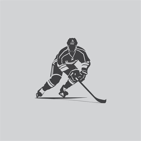 hockey player silhouette NHL sports game vector set design 26150688 ...