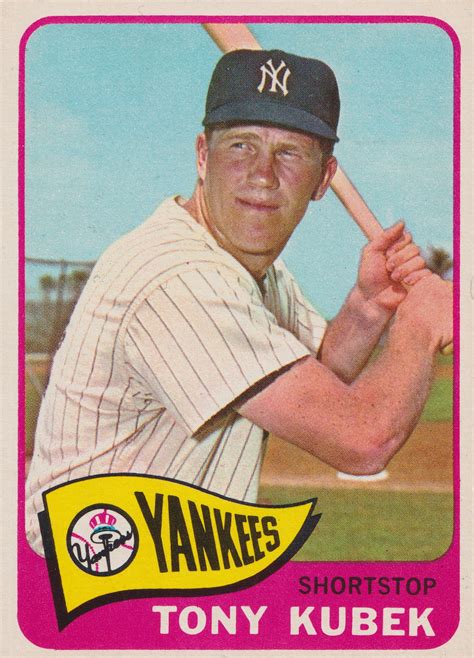 1965 Topps: #65 Tony Kubek - New York Yankees