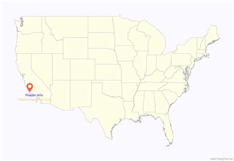 Map of Mission Hills CDP, California