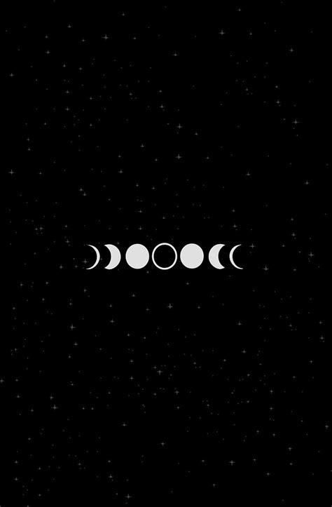 Moon Phases, Eclipse, black amoled oled background, cosmos, lunar, minimalist art minimal design ...