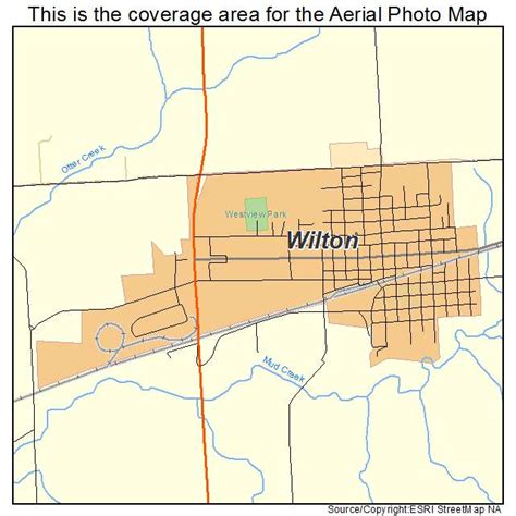 Aerial Photography Map of Wilton, IA Iowa