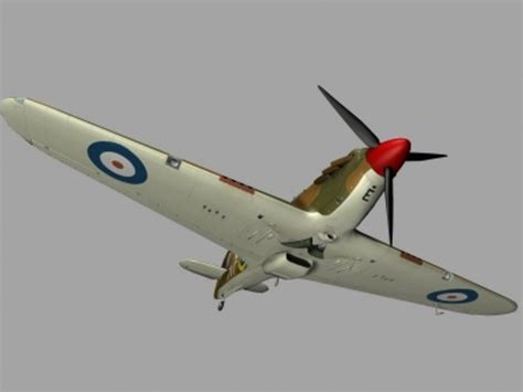 Hawker Hurricane Mk1 3d Model