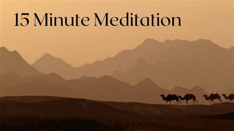 15 Minute Meditation - Relaxing Music (Desert Background) | Quick meditation, Meditation ...