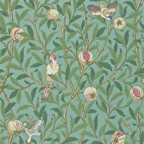 Morris & Co - Bird & Pomegranate Wallpaper