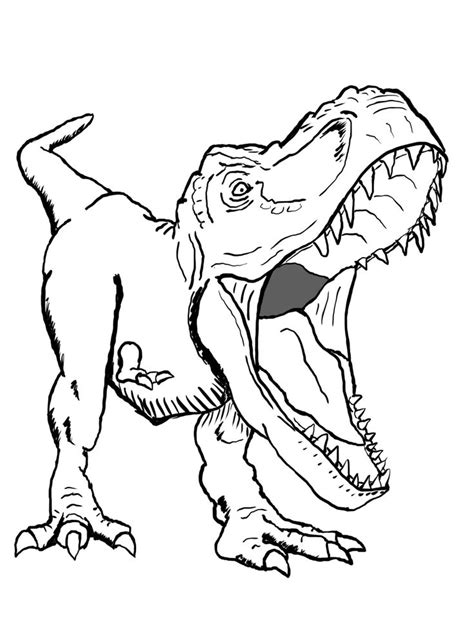 T Rex Coloring Pages PDF For Free - Coloringfolder.com | Idéer til tegning, Tegning, Tegninger