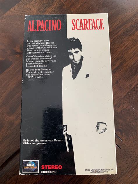 Scarface VHS 2 VHS Tapes Al Pacino - Etsy Canada | Scarface, Vhs tapes, Vhs