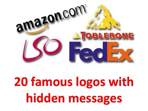 20 Famous Logos with Hidden Messages