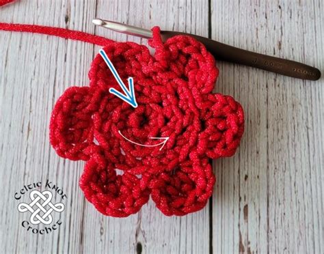 Crochet Flower Scrubbie - Celtic Knot Crochet