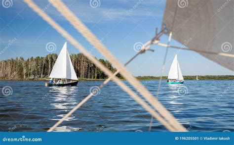 Sailing dinghies stock image. Image of blue, lifestyle - 196205501