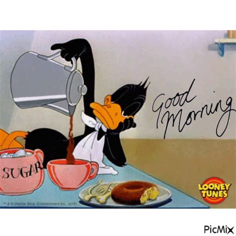 Daffy Pouring Coffee Good Morning Gif Pictures, Photos, and Images for ...