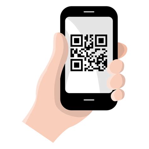 Qr code on smartphone - Transparent PNG & SVG vector file