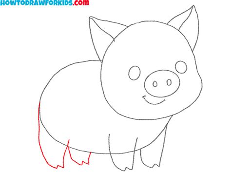 How to Draw a Baby Pig - Easy Drawing Tutorial For Kids