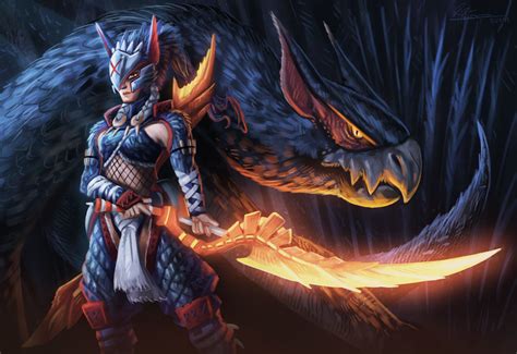 Monster Hunter Nargacuga Fanart - 1552x1066 Wallpaper - teahub.io