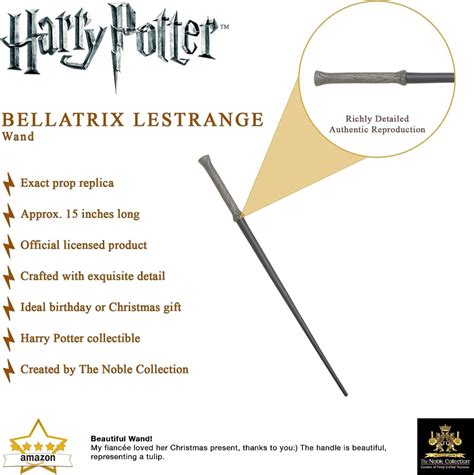 Bellatrix Lestrange Wand In Wondow Box - Zappies