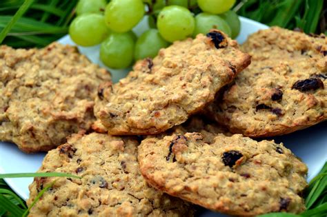 3 Ingredient Raisin Banana Oat Biscuits - Healthy Easy Cookies