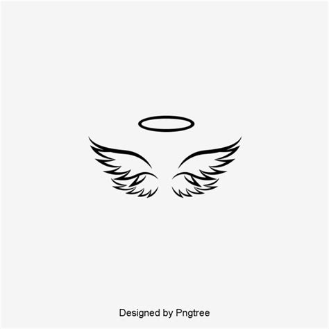 Minimalist Angel Wings Clipart