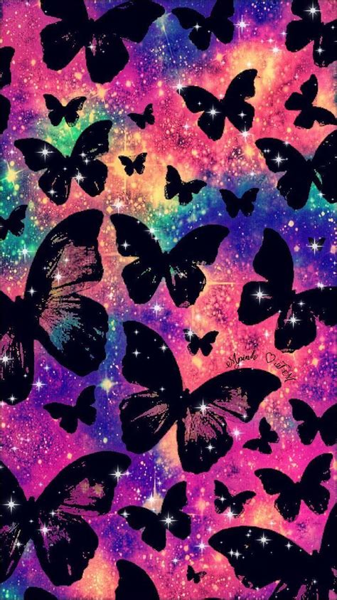 Aesthetic Glitter Butterfly Wallpaper Desktop - Insight from Leticia